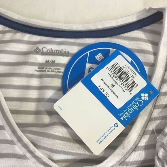 New Columbia PFG Monogram Tee, Short Sleeve Grey - Picture 4 of 8